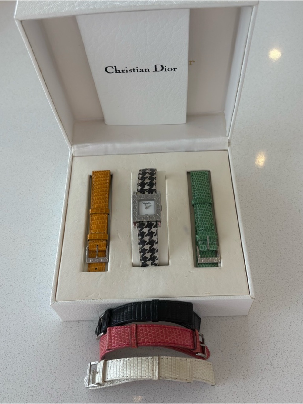 Christian Dior Interchangeable Strap Ladies Watch - Multicolor Straps - Picture 5 of 11